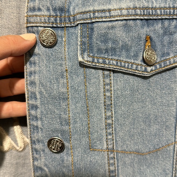 Denim “The Bride” jacket from David’s Bridal, size L - Picture 4 of 6